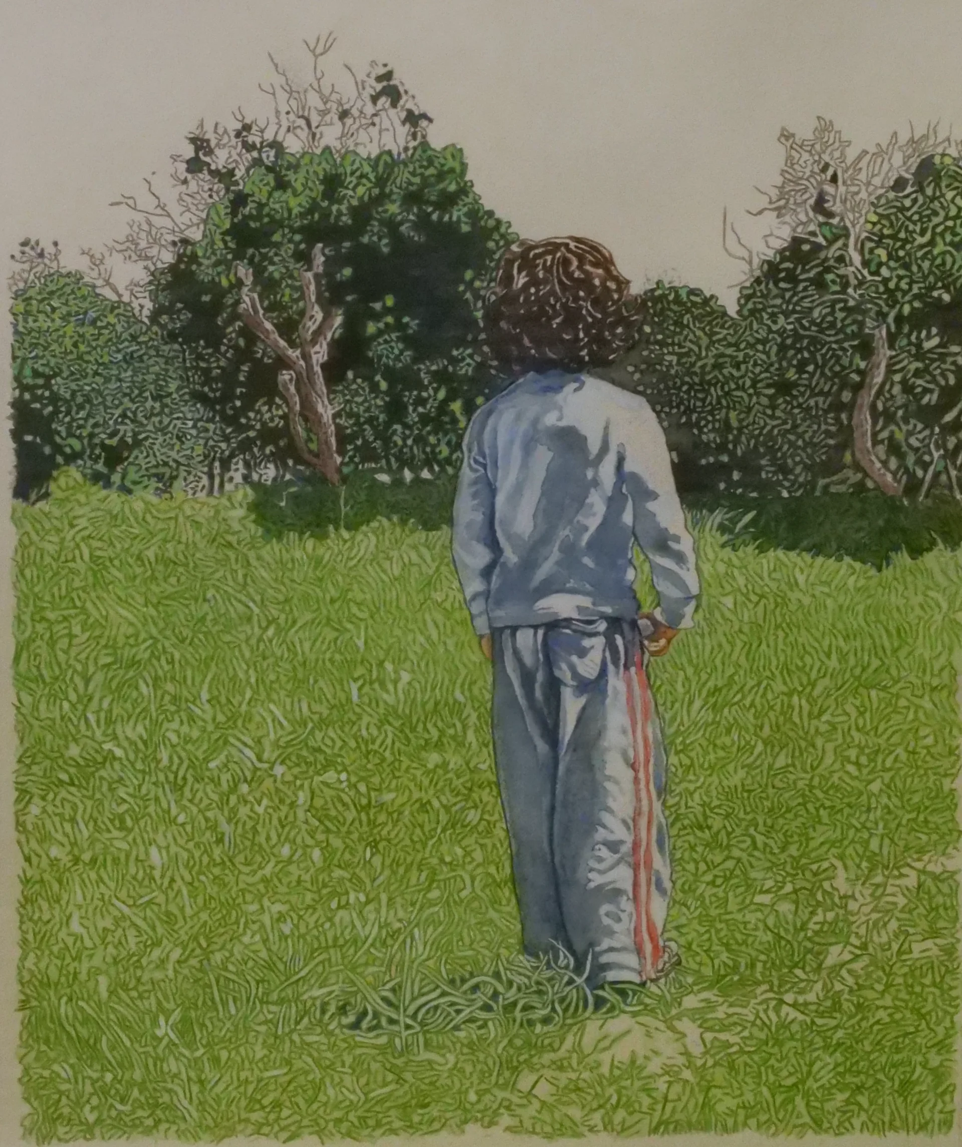 Quiet Figure in Green