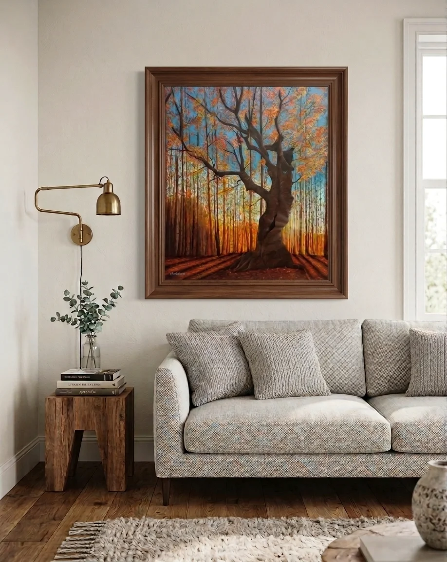 Autumn Light Through Trees | Shoshie Katz | Paintings | Under 1000