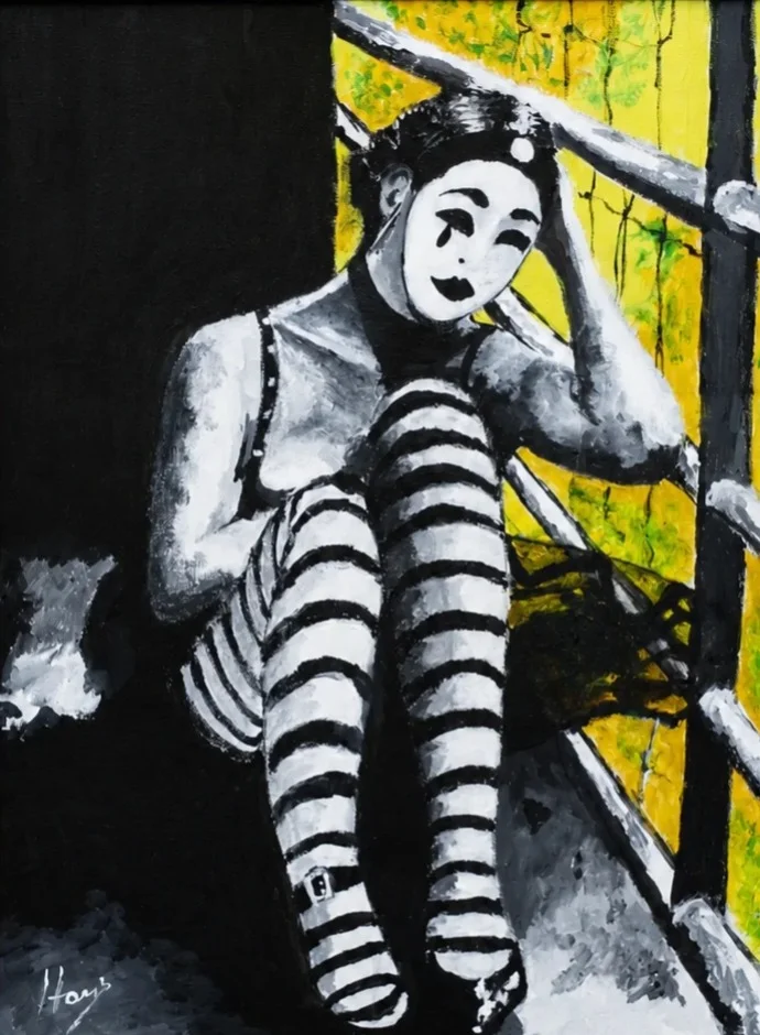 Harlequin in Yellow