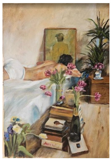 Between books & Flowers 