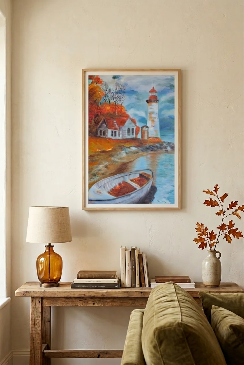 Autumn Light Through Trees | Shoshie Katz | Paintings | Under 1000
