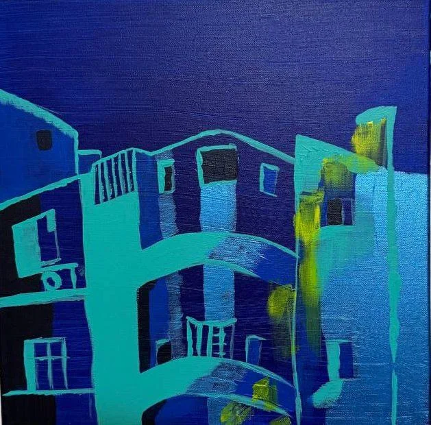 Florentine in blue