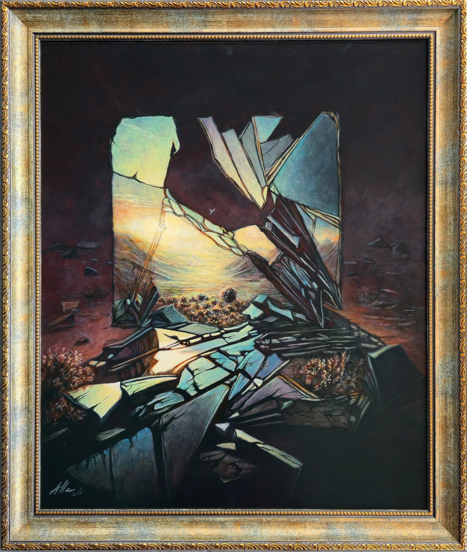 Shattered Reflection – Light Through the Ruins