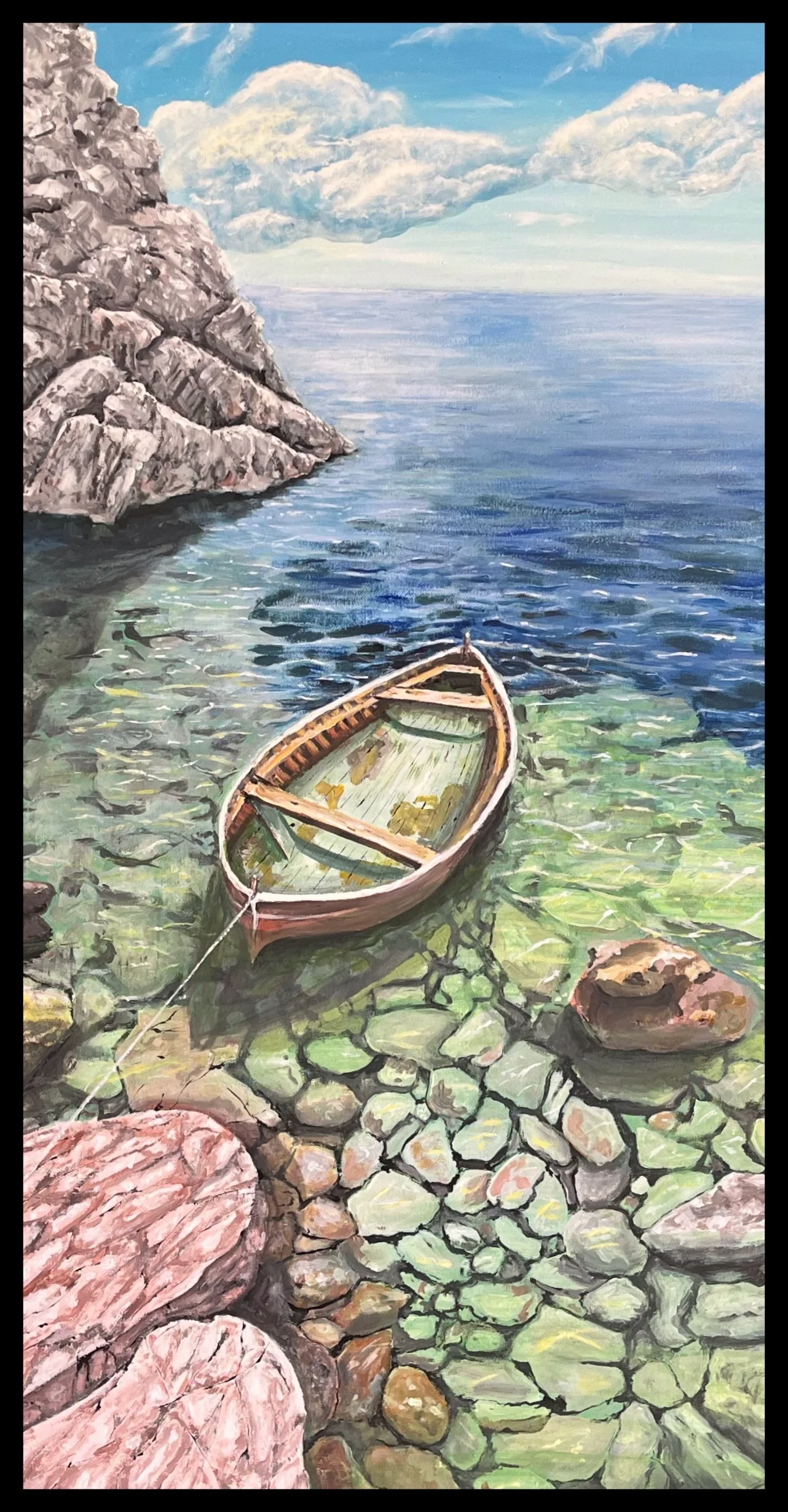  anchored on still water 