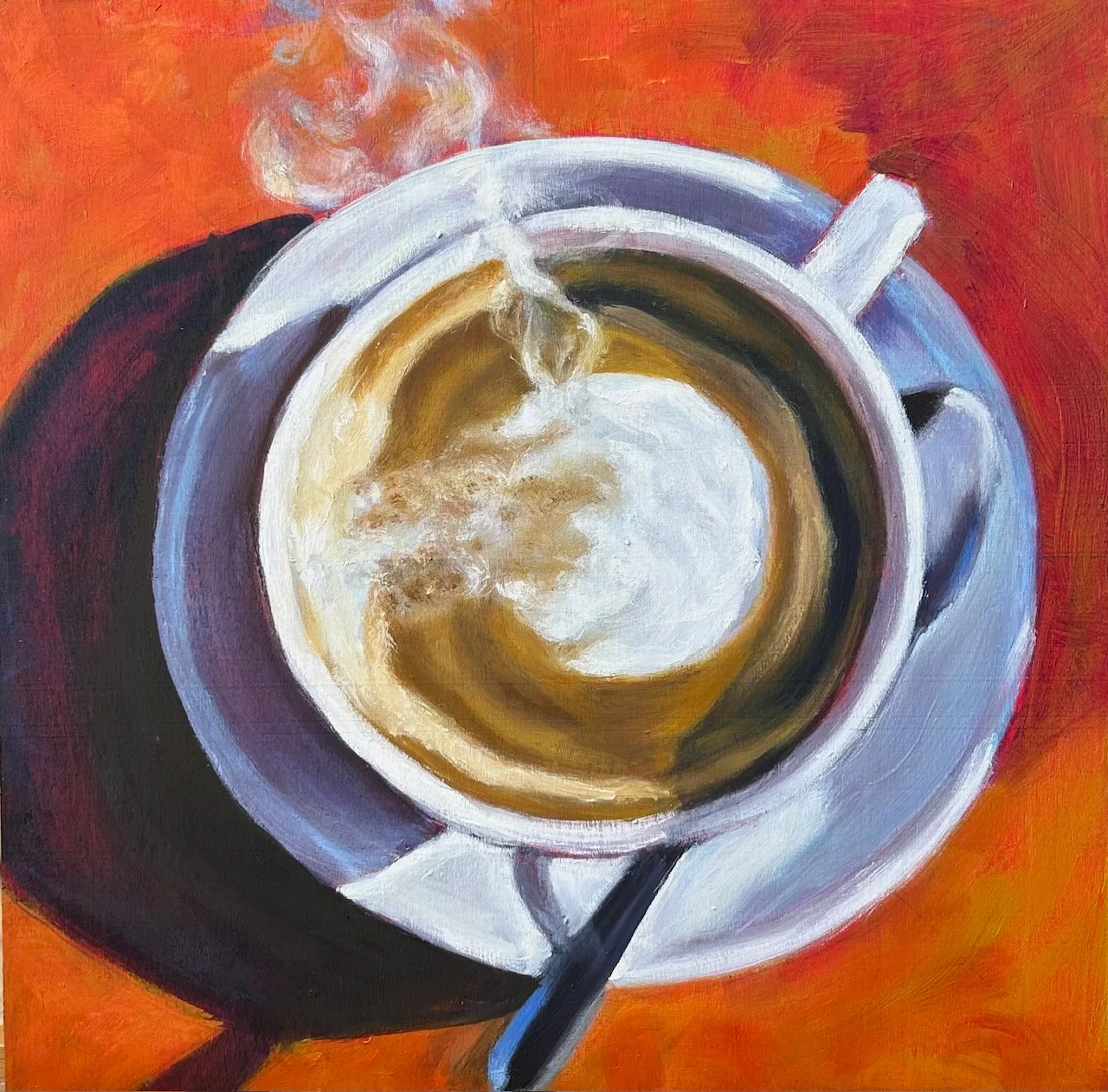 קפוצ'ינו בבוקר