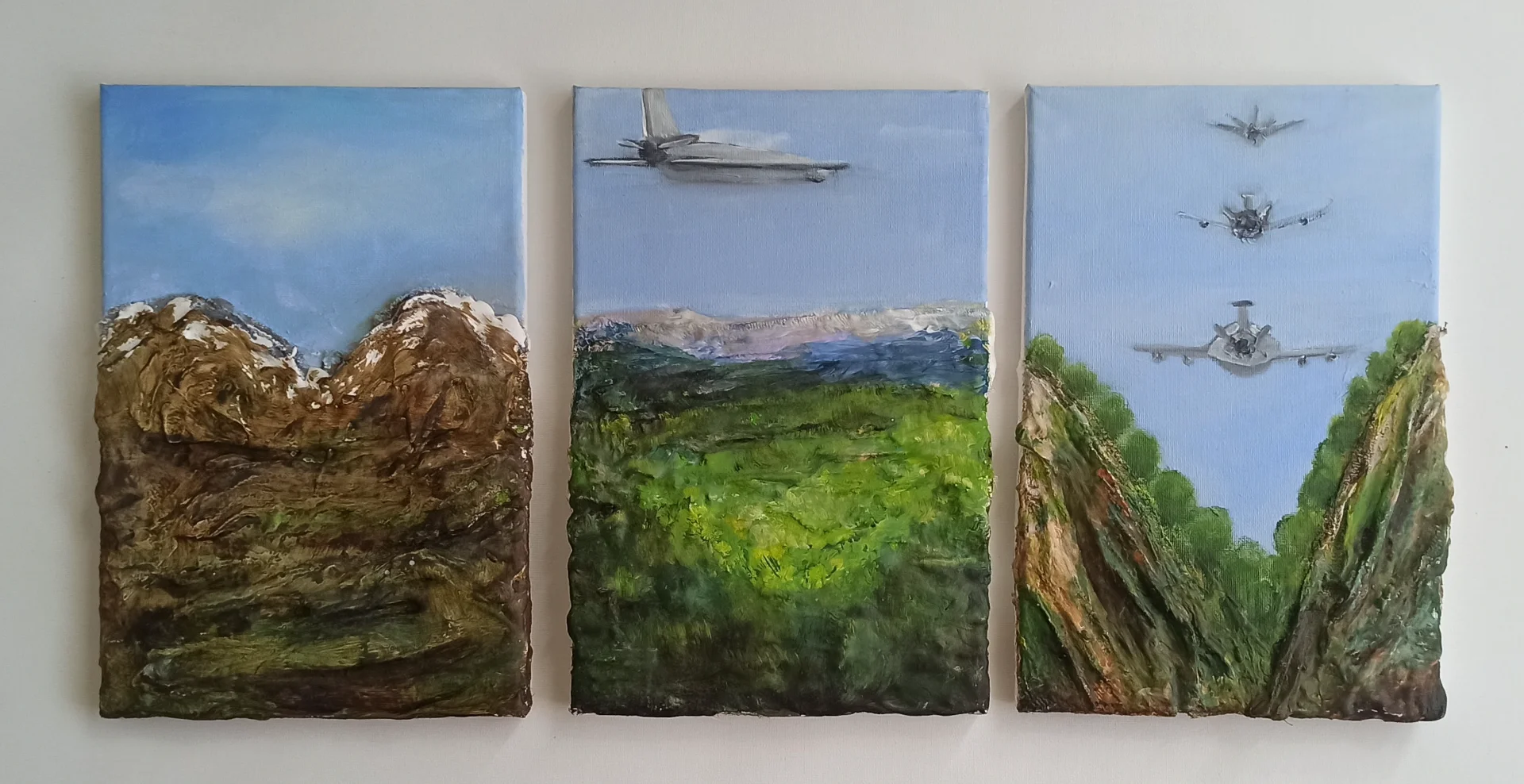 Airplanes in the skies of Greece