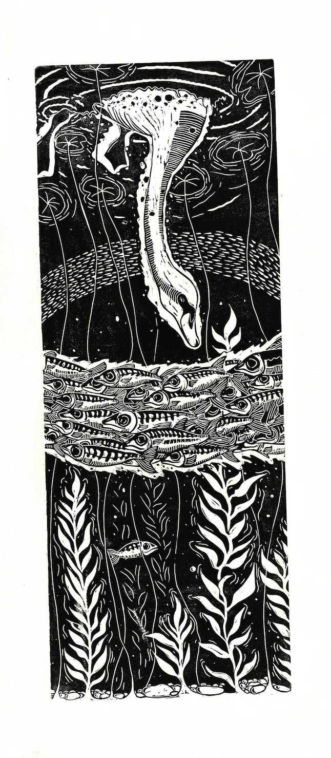 ראש מתחת למים