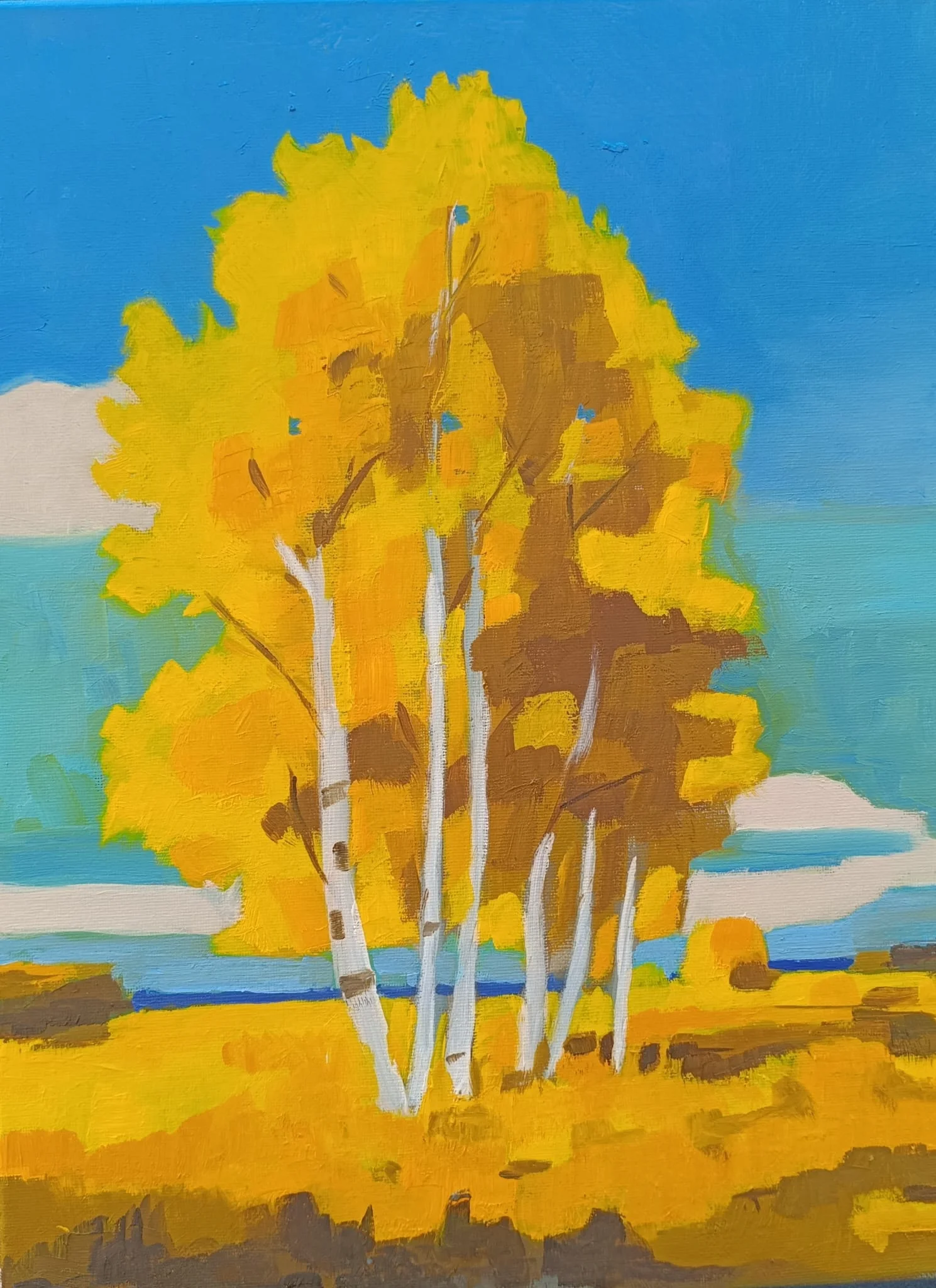 "Birches in Gold"