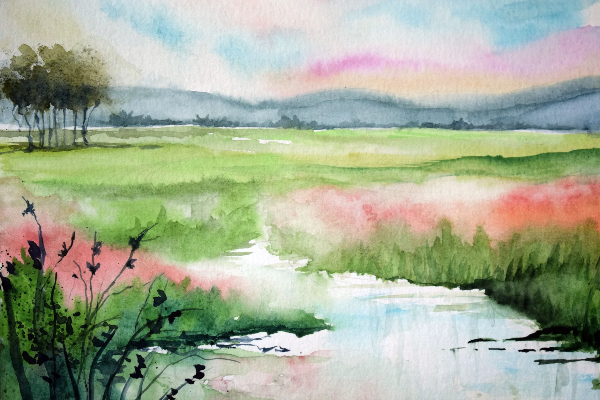 Pastel-Colored Valley