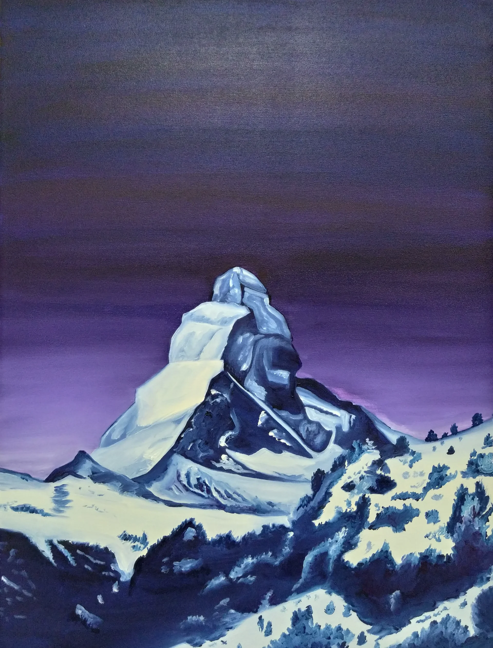 Purple mountain