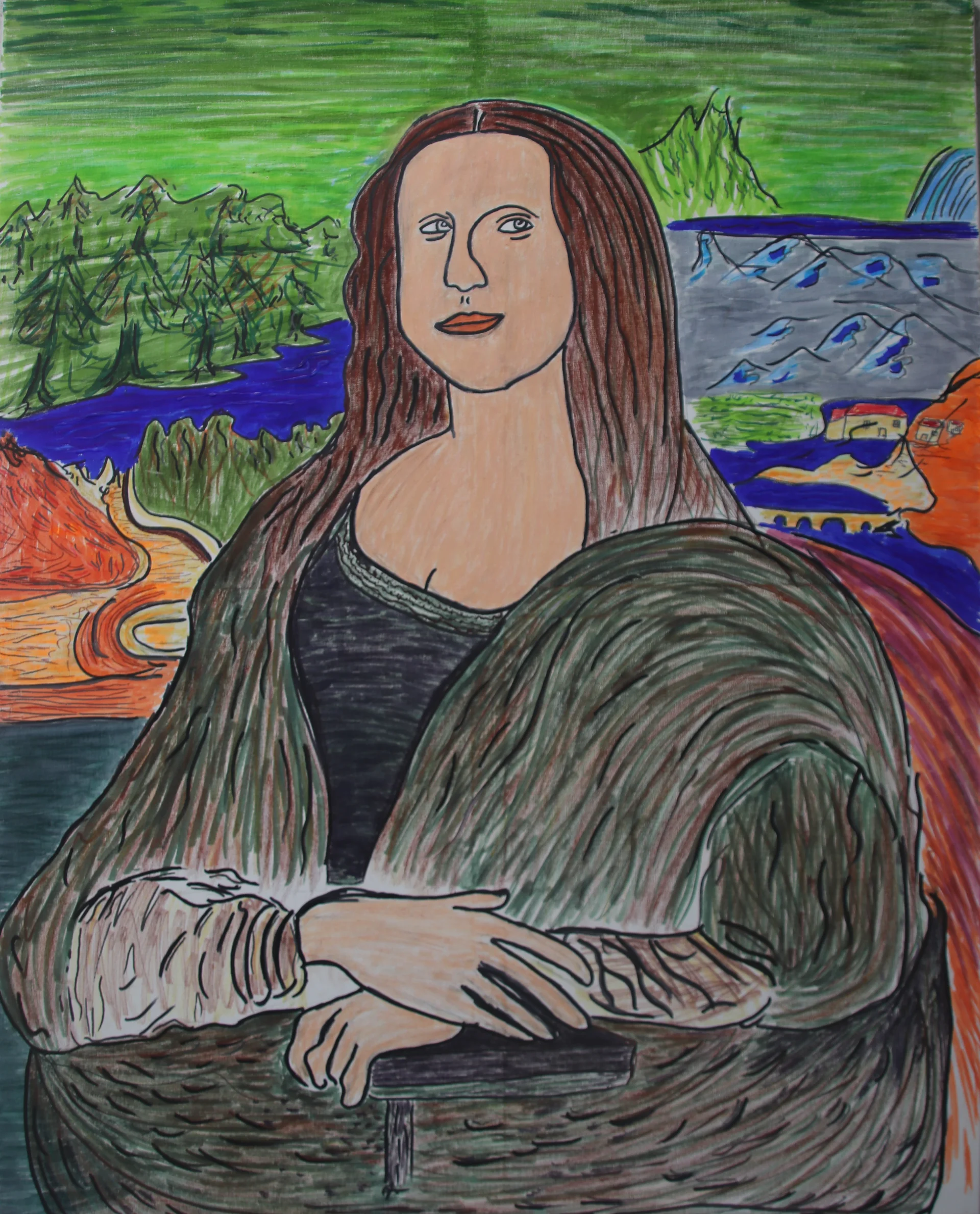 Mona Lisa in Markers : A Tribute to Leonardo