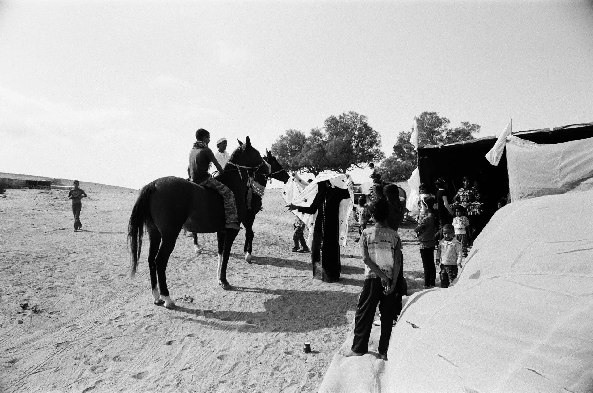 At the Tent's Entrance