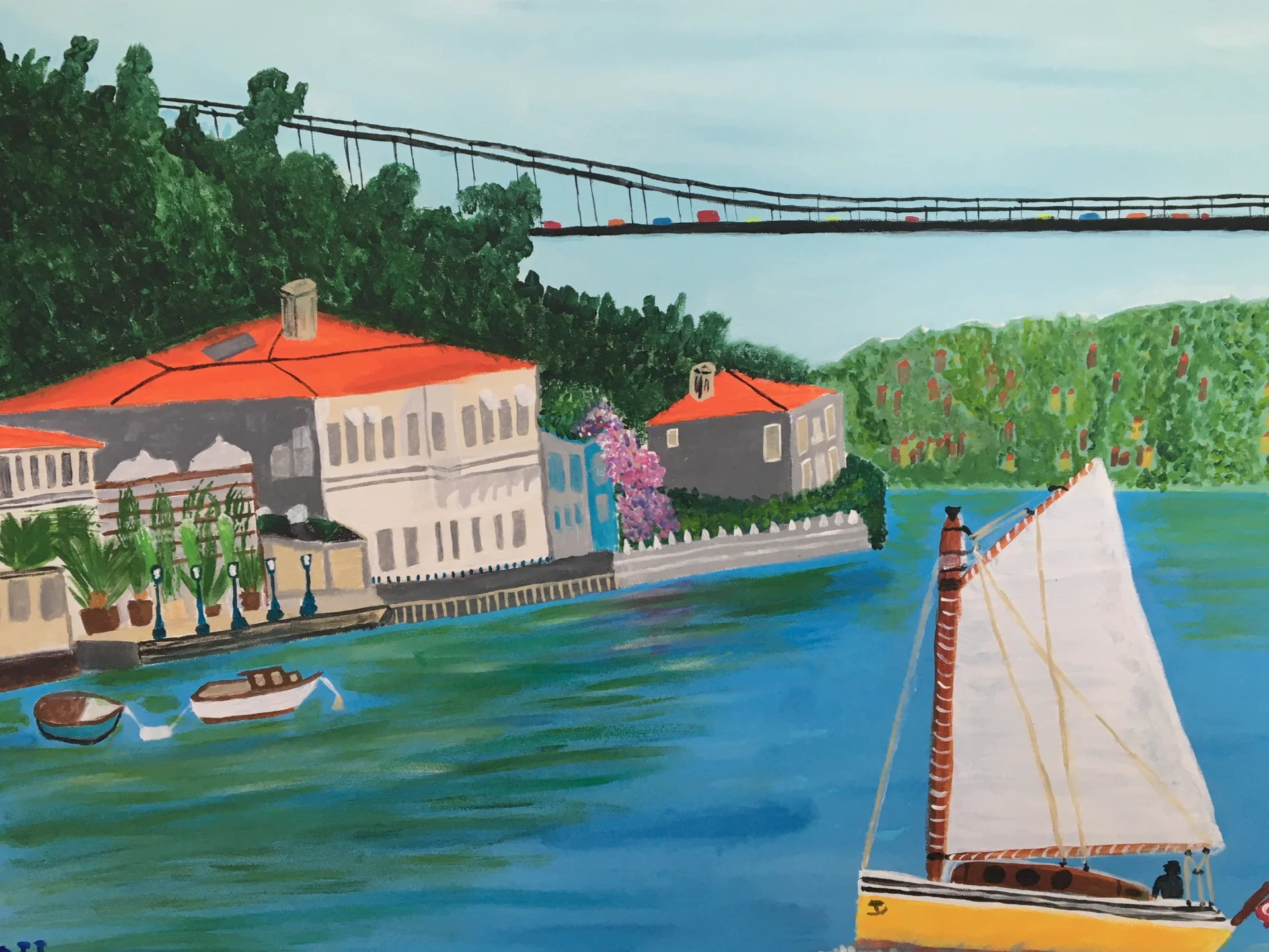 Sailing Beneath the Bridge
