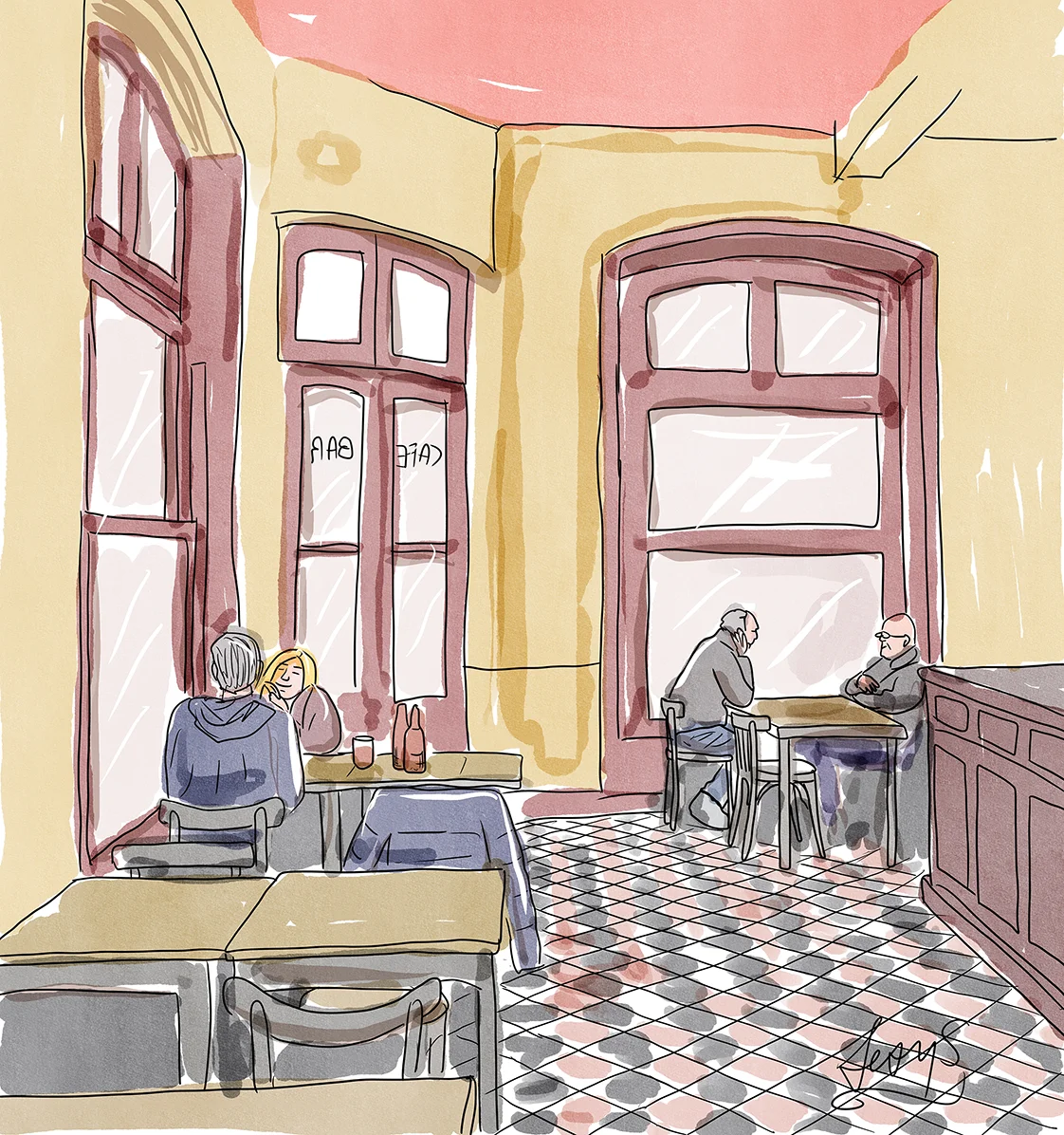 Café in Soft Light