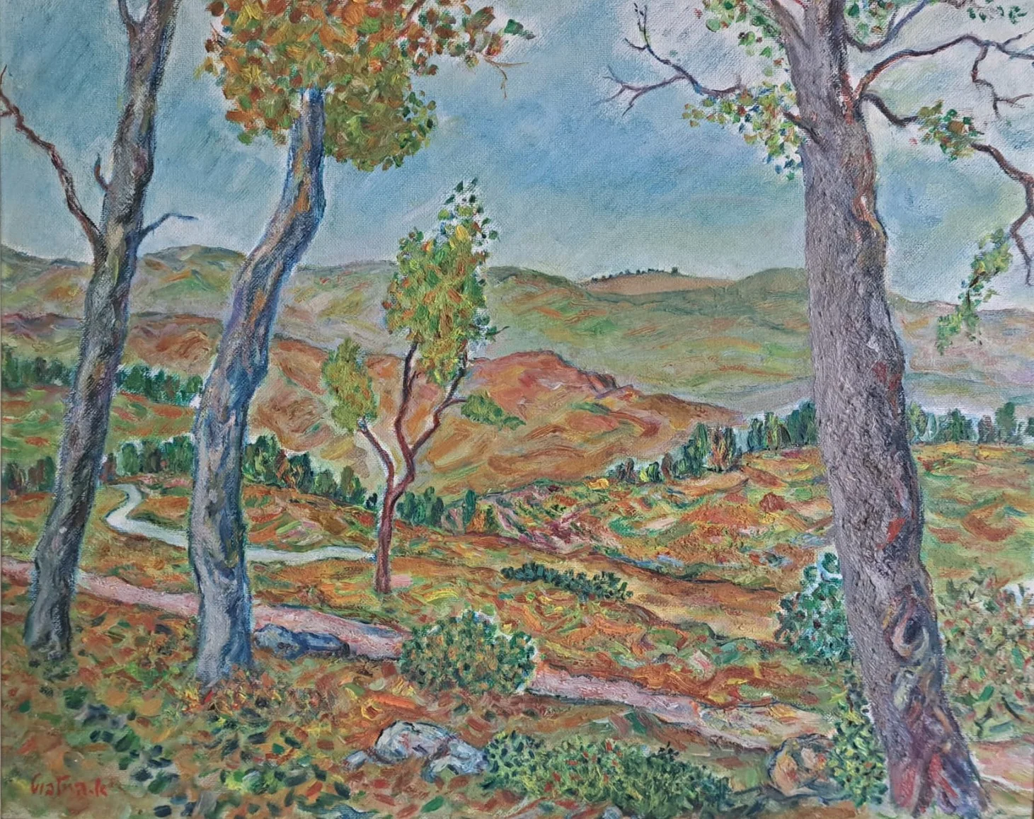 Judean Mountains - Between Trees