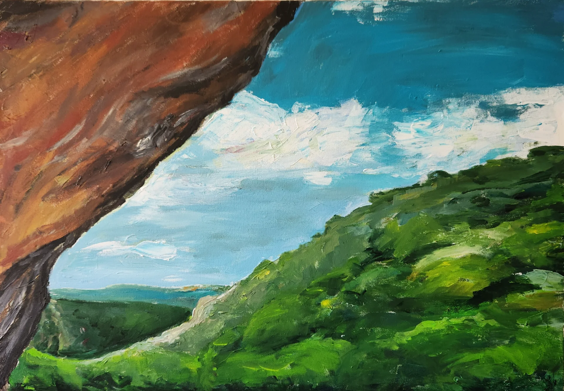 Beneath the Red Cliff