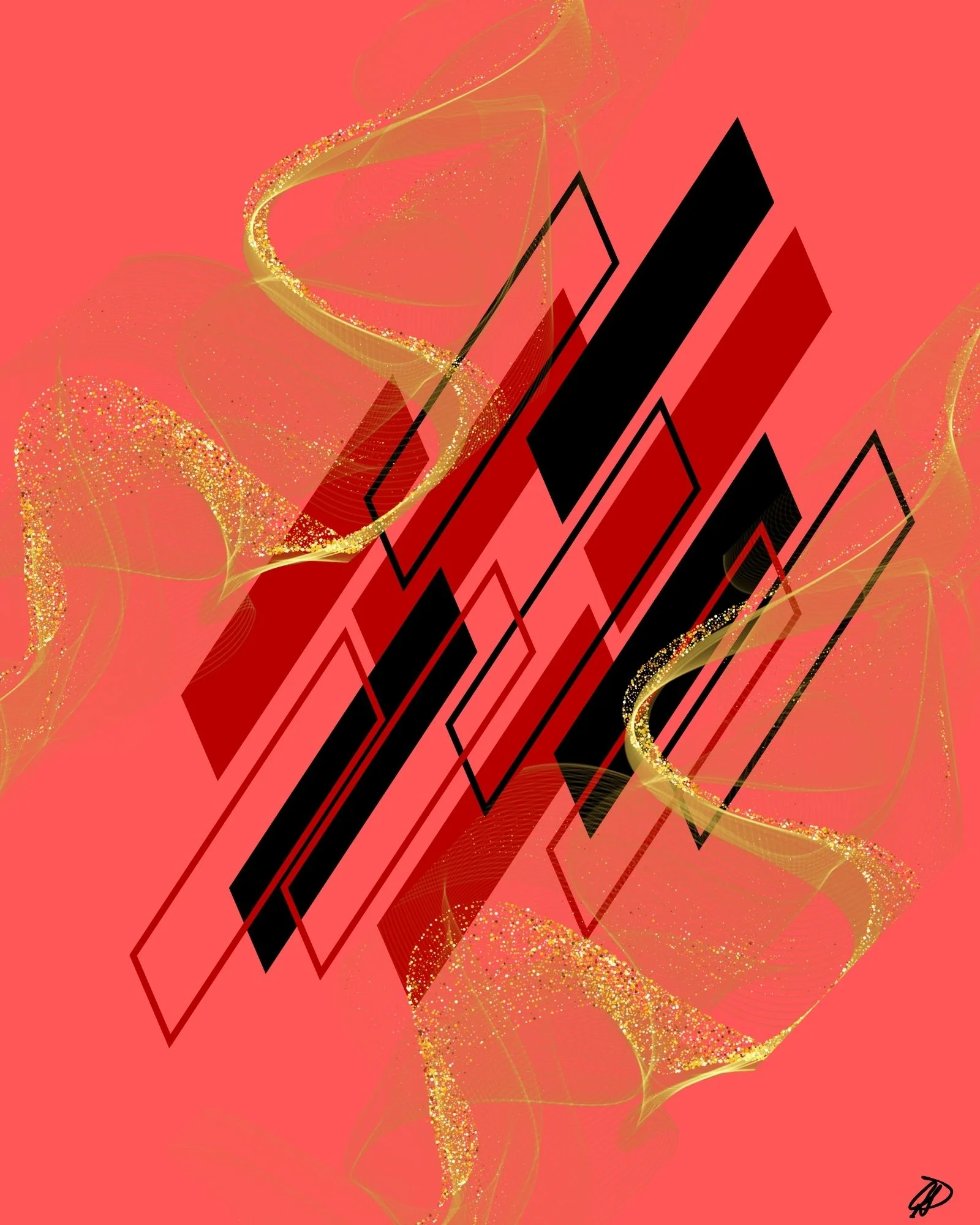 Crimson Vector Rhythm