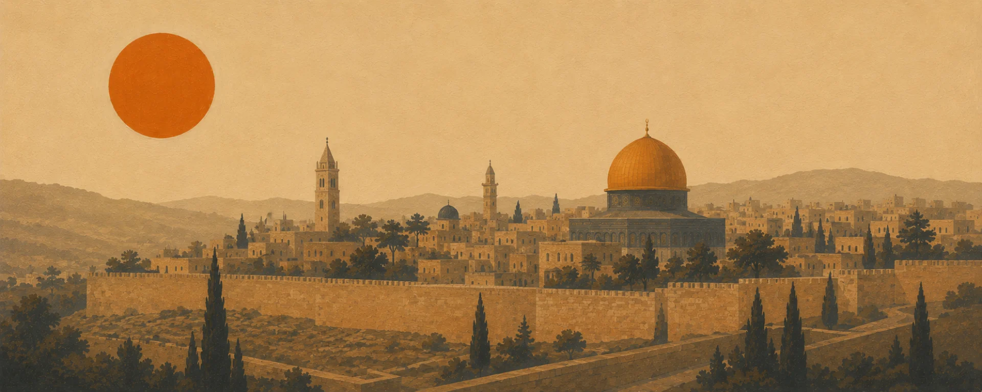 Golden City at Dusk