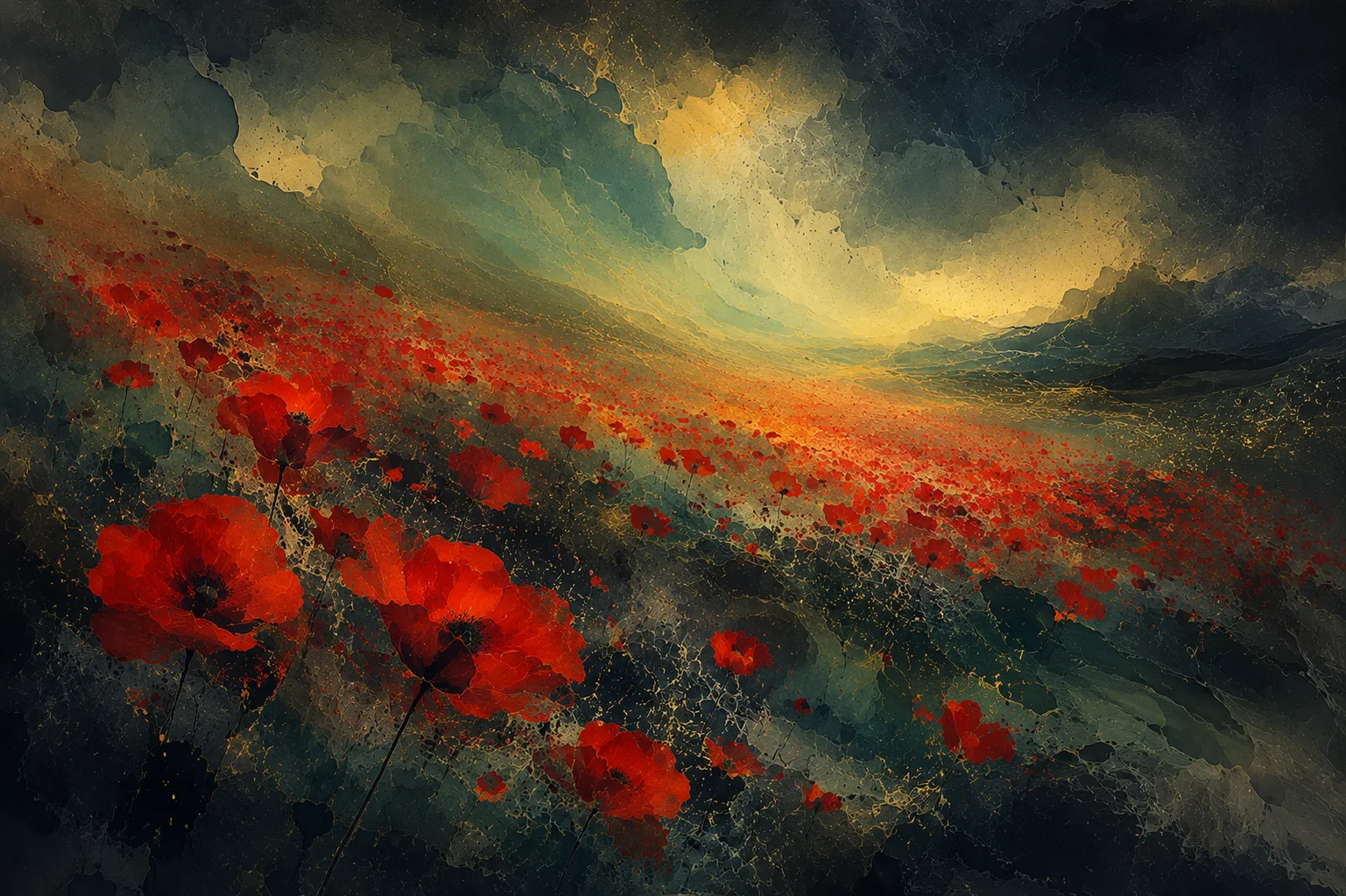 Crimson Field of Light