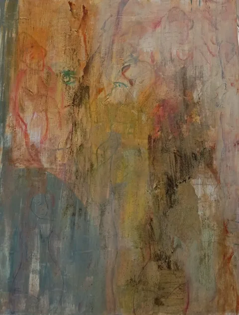 Whispers in Ochre | מאיר זימברג | Paintings | Under 1000