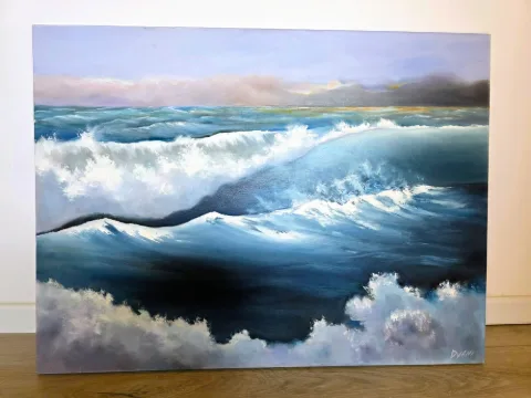 Breakers at Dusk | אנני דיאני | Paintings | Under $1000